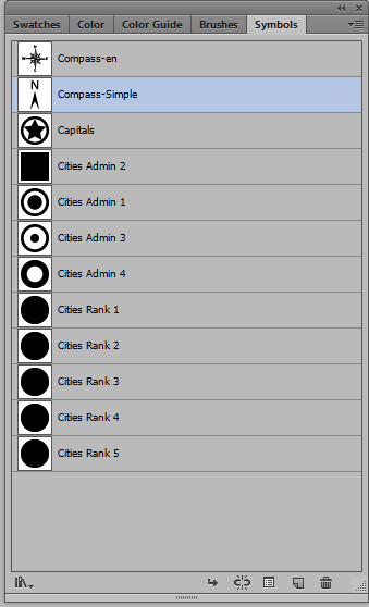 Vector Map A Symbols